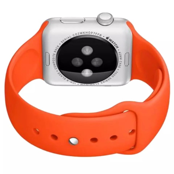NEW Orange Replacement Band For Apple Watch - Picture 2 of 2